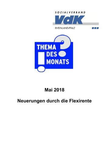 TdM Mai 2018 Flexirente