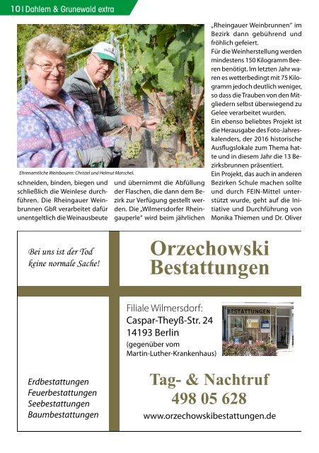 Dahlem & Grunewald extra APR/MAI 2017