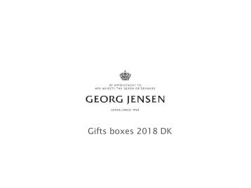 Georg Jensen gaveæsker 2018, Danmark - Kundeversion
