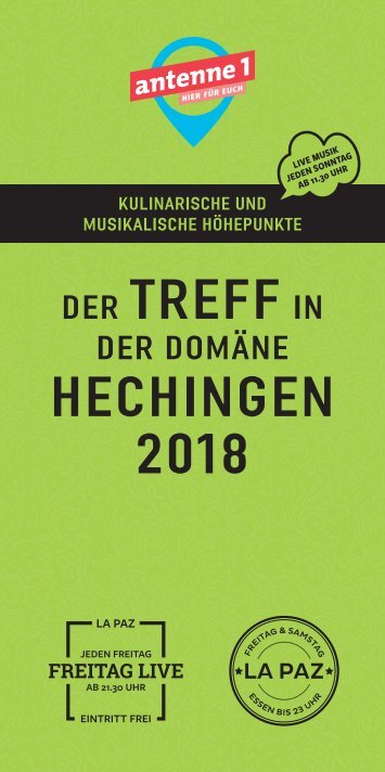 Domäne Areal Der Treff 2018