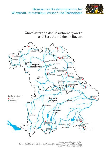 Übersichtskarte der Besucherbergwerke und ... - Bayern