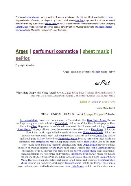 sheet music