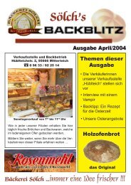 Bäckerei Sölch ...immer eine Idee frischer !!!