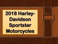 2018 Harley-Davidson Sportster Motorcycles