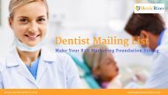 Dentist Mailing List | Dentist Email Directory | Dentist Email Lists