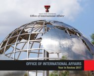 Office of International Affairs - Year in Review 2017