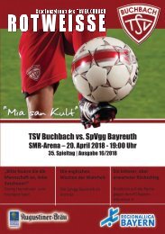 Stadionzeitung TSV Buchbach - SpVgg Bayreuth