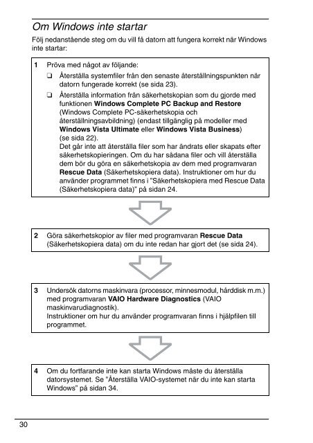 Sony VGN-NR38M - VGN-NR38M Guide de d&eacute;pannage Su&eacute;dois