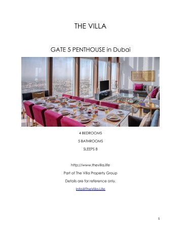 Gate 5 Penthouse - Dubai