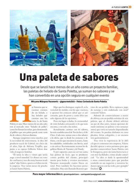 Revista Sala de Espera Venezuela Nro. 158 abril-mayo 2018