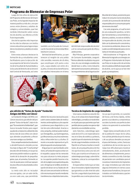 Revista Sala de Espera Venezuela Nro. 158 abril-mayo 2018