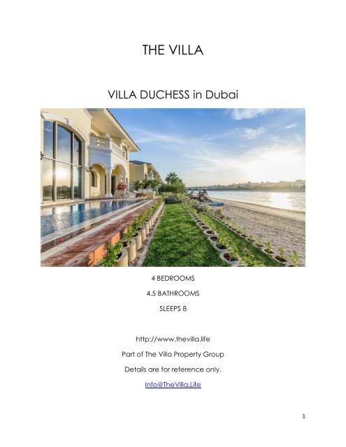Villa Duchess  - Dubai