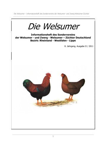 Mitgliederliste: Stand 28.07.2011 - welsumer