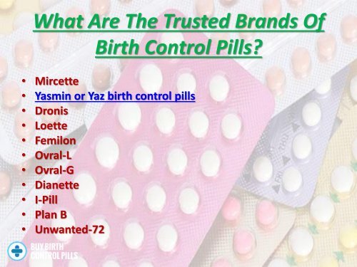 Prefer Birth Control Pills For Safe Avoidance Of Pregnancy