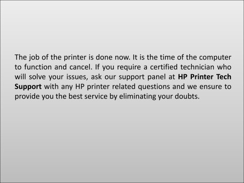 State The Procedure Of Canceling The Print Job, HP Support Answers How