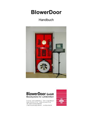 BlowerDoor - Gustav Ress Gmbh & Co. KG