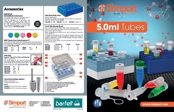 Markteinführung: Simport Tubes 5ml für eine einfache Probenhandhabung
