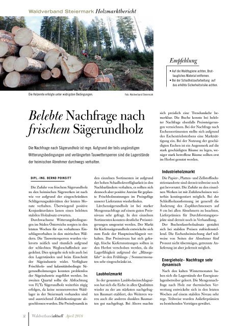 Waldverband Aktuell - Ausgabe 2018-02