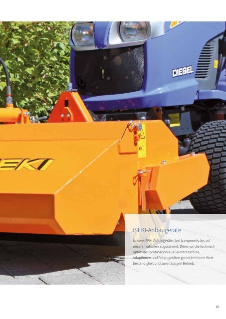 ISEKI Traktor TXG 237 Broschüre