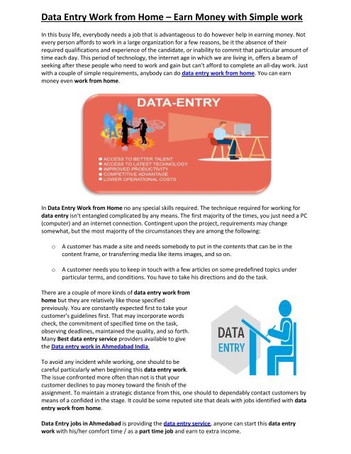 Featured image of post What Is Data Entry Job Means : Online data entry jobs involve typing in data from one source into another using a computer.