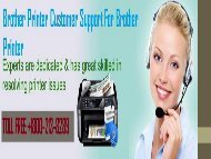 Brother Printer Customer Support or Call +18002138289