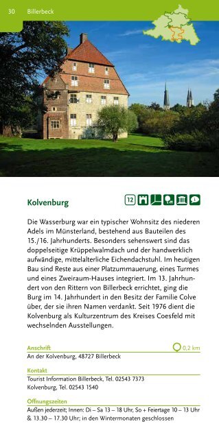 Katalog 100 Schlösser Route Münsterland