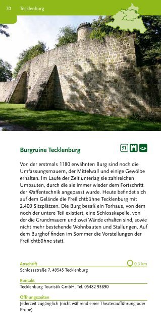 Katalog 100 Schlösser Route Münsterland