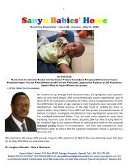 March, 2018 SBH  Newsletter