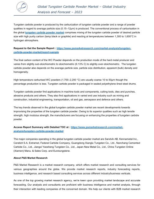 tungsten-carbide-powder-market