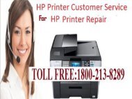 HP Printer Customer Service or Call +18002138289