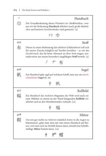 Errata - Heisig/Rauther–Die Kanji lernen und behalten