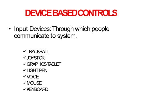 GROUP 8 (device based controls)
