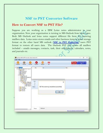 NSF to PST Converter Software