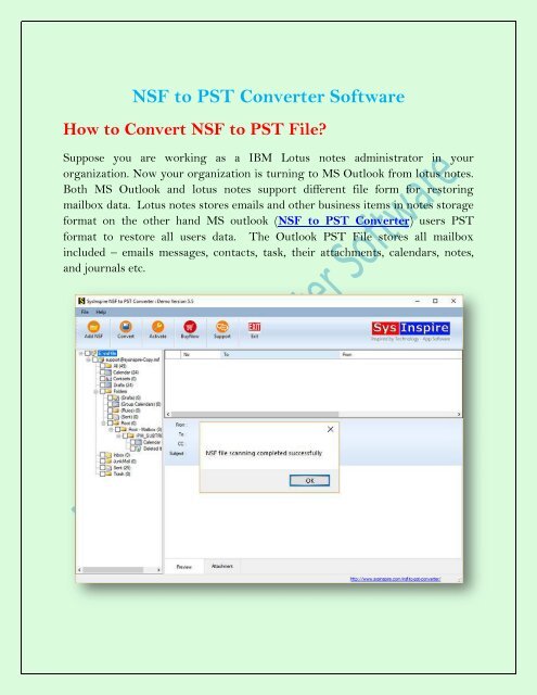 NSF to PST Converter Software