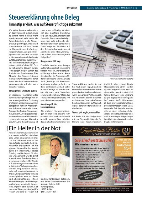 Gazette Schöneberg & Friedenau März 2017