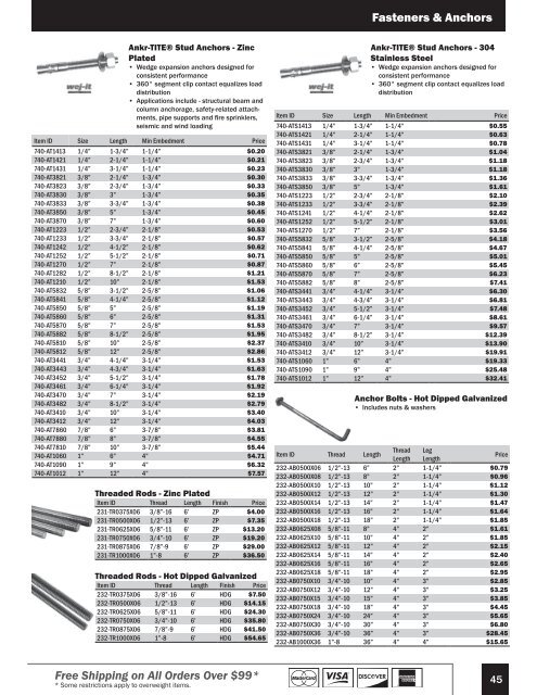 2018 Construction Tool Warehouse Catalog