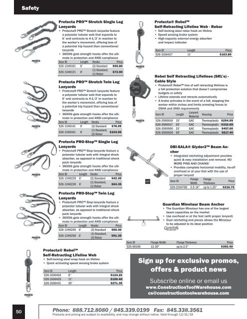 2018 Construction Tool Warehouse Catalog