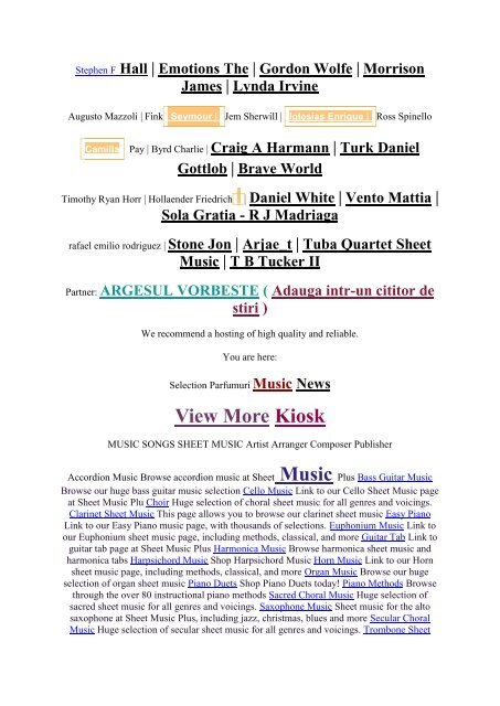 sheet music songs