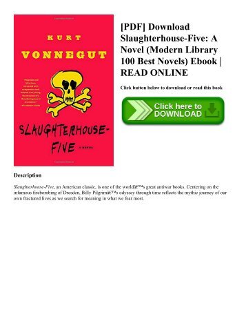 [PDF] Download Slaughterhouse-Five A Novel (Modern Library 100 Best Novels) Ebook  READ ONLINE