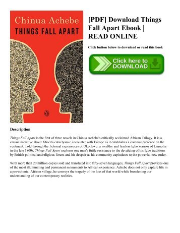 [PDF] Download Things Fall Apart Ebook  READ ONLINE
