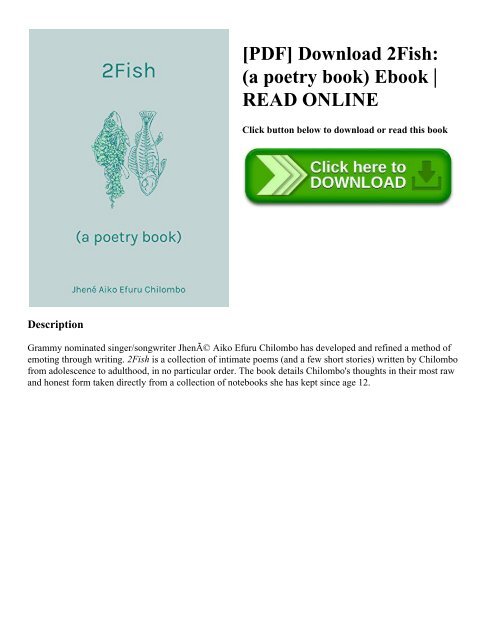 Pdf Download 2fish A Poetry Book Ebook Read Online