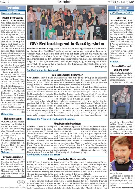 KW31 - Neue Binger Zeitung