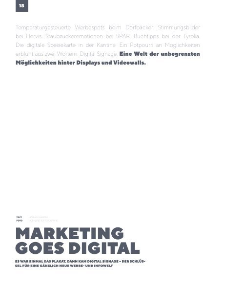 PEAKMEDIA - Das Digital Signage Magazin