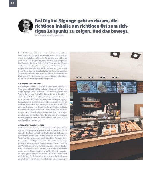 PEAKMEDIA - Das Digital Signage Magazin