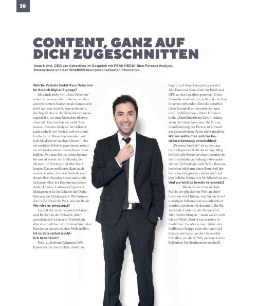 PEAKMEDIA - Das Digital Signage Magazin