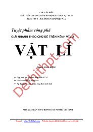 Sách tham khảo môn Vật Lý - Tuyệt phẩm công phá Giải nhanh theo chủ đề trên kênh VTV2 môn Vật Lý - 3 Tập - Chu Văn Biên ( FULLTEXT )