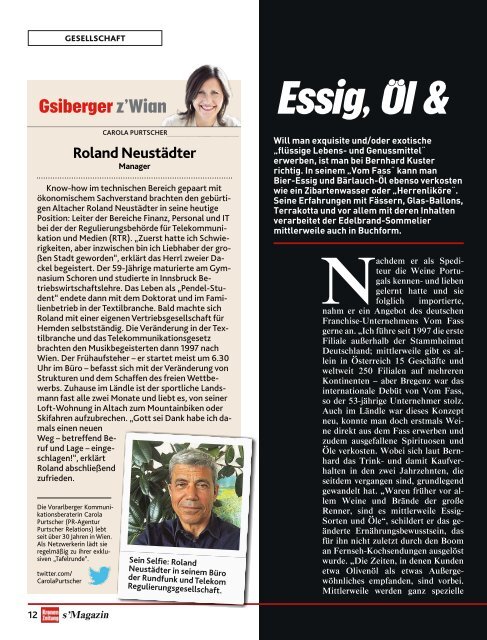 s'Magazin usm Ländle, 22. April 2018