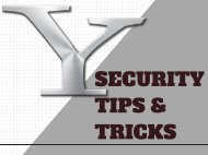 Updated Yahoo Account Security Tips and Tricks - 2018 | You Can't Miss!!!