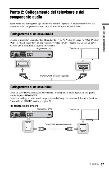 Sony RDR-DC200 - RDR-DC200 Consignes d&rsquo;utilisation Italien