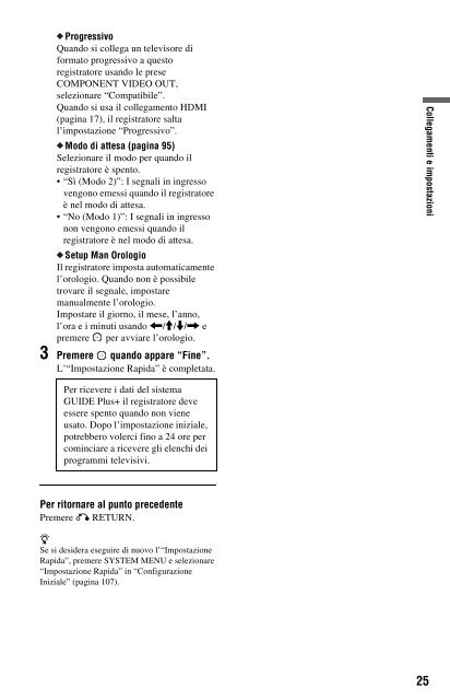 Sony RDR-DC200 - RDR-DC200 Consignes d&rsquo;utilisation Italien